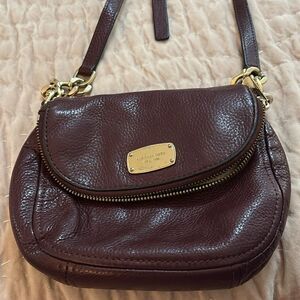 Michael Kors Dark Purple leather small Shoulder Bag